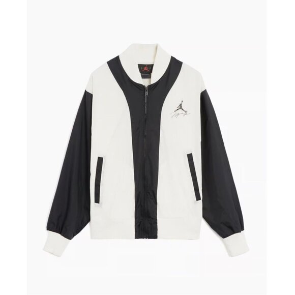 Jordan Flight MVP Jacket Mens Large FB7032-133 Black Off White New